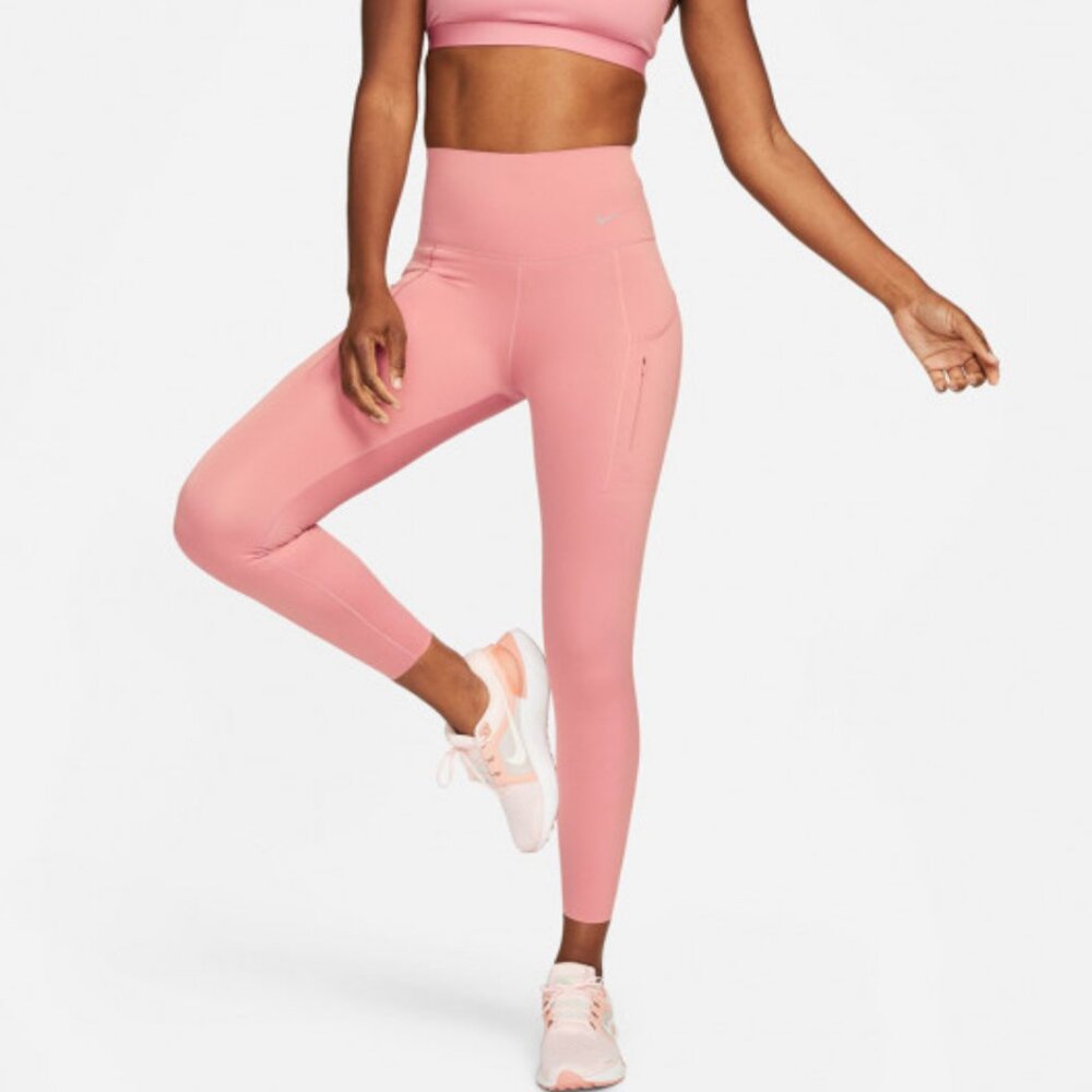 NWT Nike Women's Running Tights Pink Green Size Small Training DQ5996-611